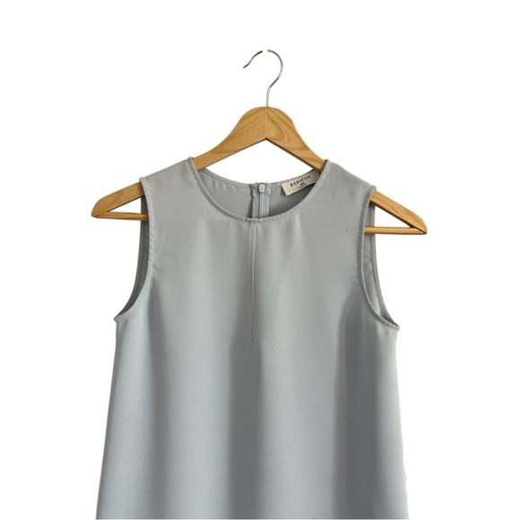 Babaton Powder Blue High Low Sleeveless Blouse XXS - Picture 2 of 3